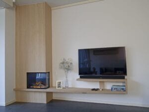 Keuken openhaard met tv meubel